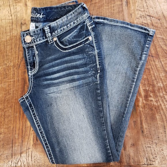 Maurices Denim - Maurices - Women's - Jennifer Jeans - Blue Wash - Flap Pocket - Size 11/12 Short
